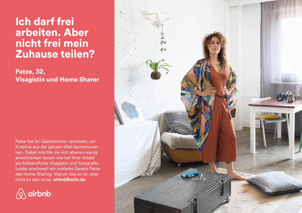 Testimonial Kampagne für Airbnb: Portraits von Airbnb Hosts in ihren Wohnungen