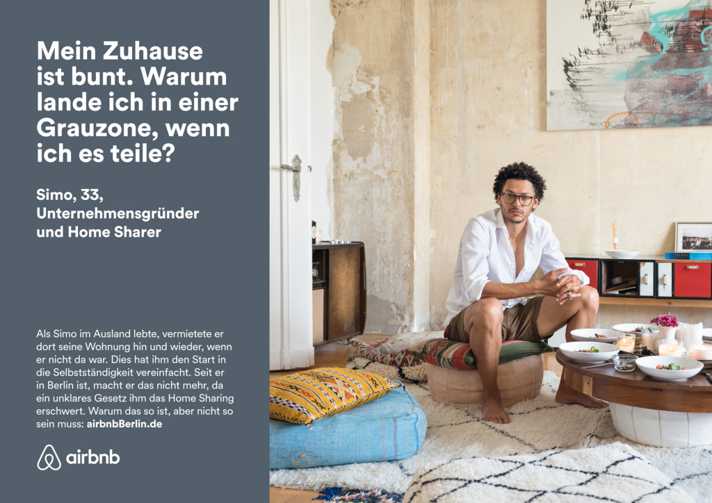 Testimonial Kampagne für Airbnb: Portraits von Airbnb Hosts in ihren Wohnungen