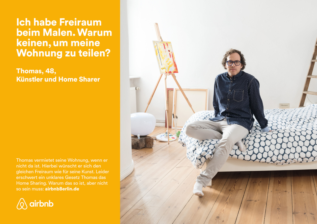 Testimonial Kampagne für Airbnb: Portraits von Airbnb Hosts in ihren Wohnungen