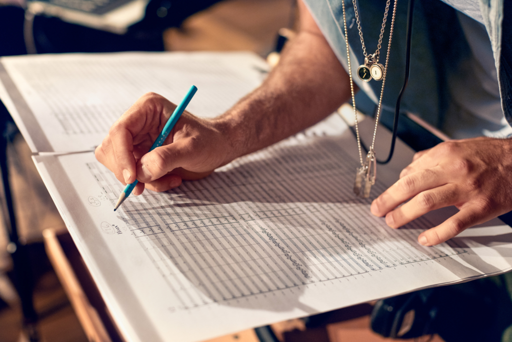 Composer and Musician Jimek with his orchestra