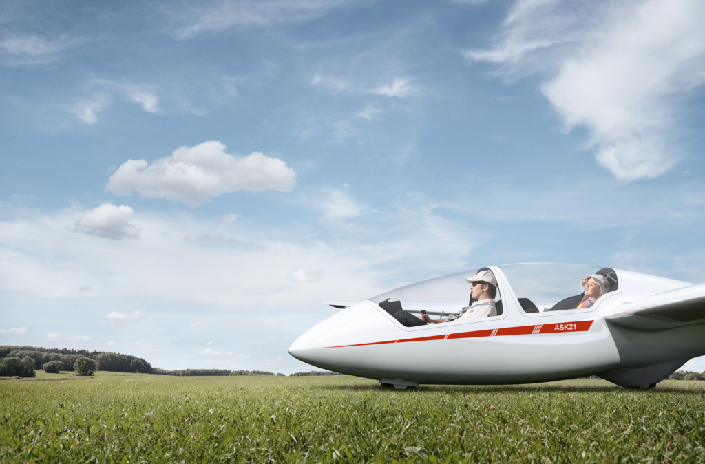 CGI-Sailplane in the Alps