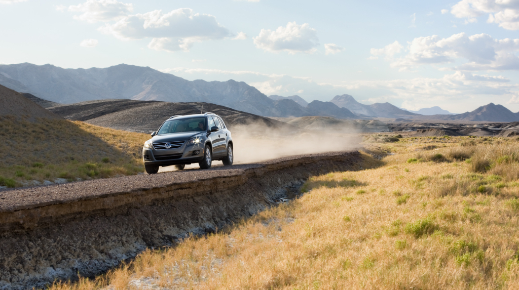 VW Tiguan in the Mojave Desert and Death Valley