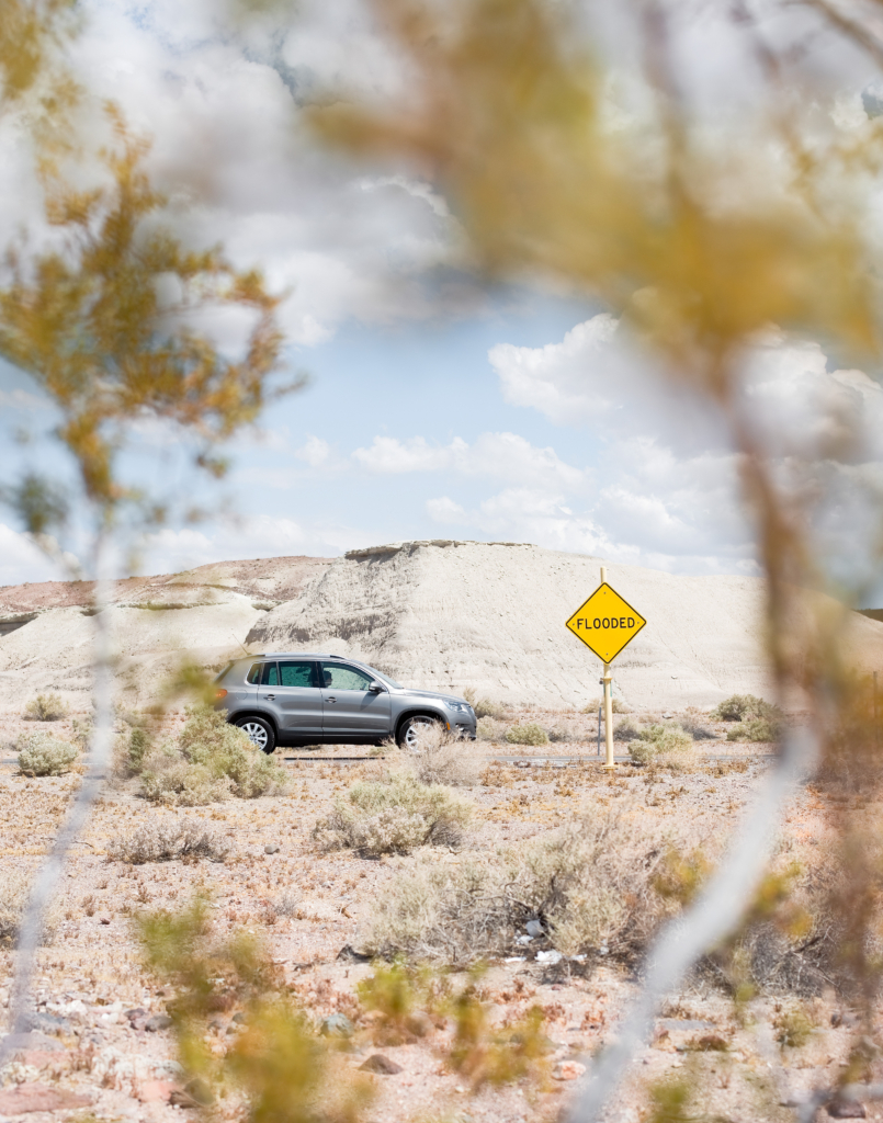 VW Tiguan in the Mojave Desert and Death Valley