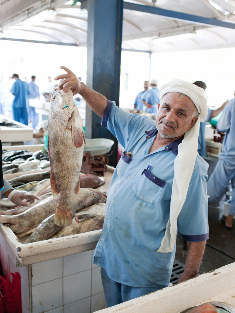 Food in Dubai. A story about restaurant kitchens, food markets and local producers, for BEEF Magazine