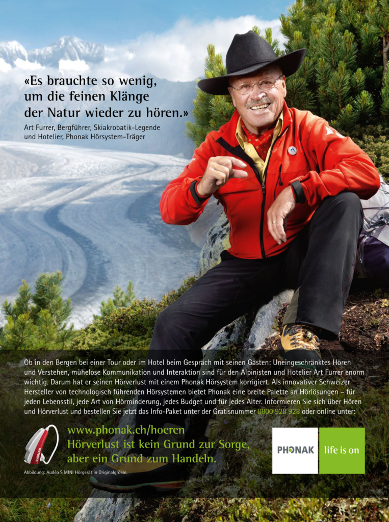 Testimonial-Kampagne für Phonak Hörgeräte